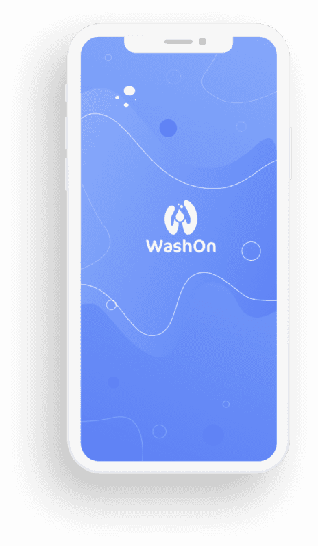 WashOn App Screen 1